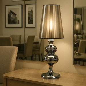 abajur branco, abajur dourado, abajur grande, Abajur Grande Moderno Minimalista Radiant, Abajur Preto, abajur prata, abajur moderno, abajur minimalista