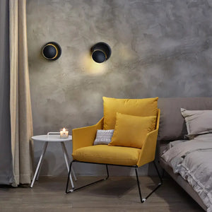 Arandela Articulável Eclipse Redonda Radiant preta