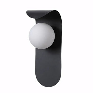 Arandela Bola Minimalista Moderna Radiant preta