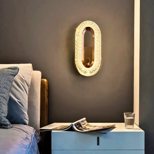 Arandela Dourada Cristal Moderna Radiant