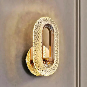 Arandela Dourada Cristal Moderna Radiant