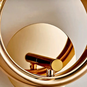 Arandela Dourada Cristal Moderna Radiant