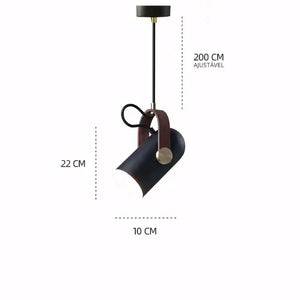 Luminária Pendente Articulada Metal Moderna Minimalista Radiant