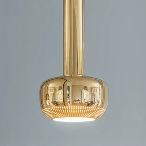 Luminaria Pendente Led Minimalista Moderno Metal Radiant dourado