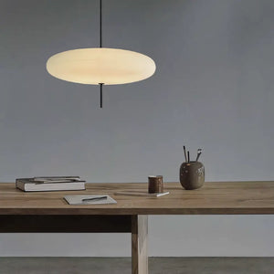 Luminaria Pendente Moderna Minimalista Disco Oval Ufo