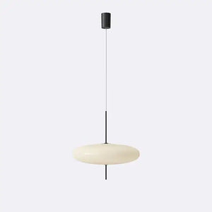Luminária Pendente Moderna Minimalista Disco Oval Ufo 50 cm branco