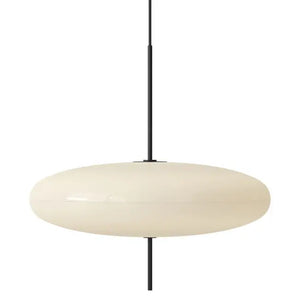 Luminária Pendente Moderna Minimalista Disco Oval Ufo 50 cm branco