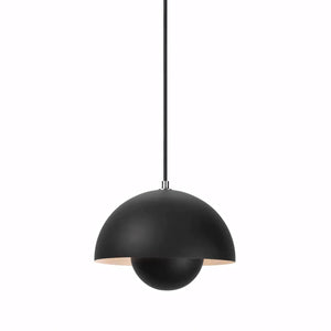 Luminária Pendente Moderno Minimalista Metal Flowerpot preto