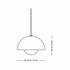 Luminária Pendente Moderno Minimalista Metal Flowerpot