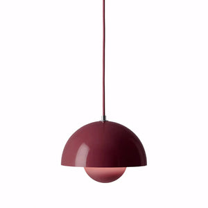 Luminária Pendente Moderno Minimalista Metal Flowerpot vermelho
