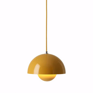 Luminária Pendente Moderno Minimalista Metal Flowerpot amarelo