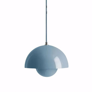 Luminária Pendente Moderno Minimalista Metal Flowerpot azul