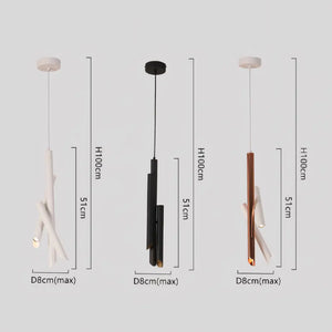 Luminaria Pendente Tubo Triplo Moderno Minimalista Radiant
