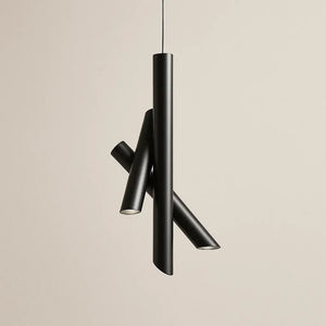 Luminária Pendente Tubo Triplo Moderno Minimalista Radiant
