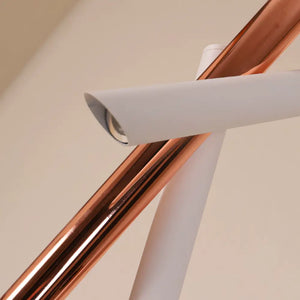 Luminaria Pendente Tubo Triplo Moderno Minimalista Radiant