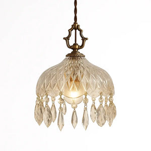 Luminária Pendente de Vidro Clássico Moderno Marquise