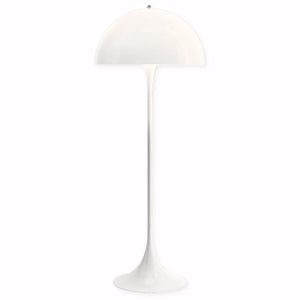 Luminária de Chão Cogumelo Moderna Minimalista Panthella branco