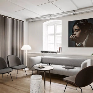 Luminária de Chão Cogumelo Moderna Minimalista Panthella branco