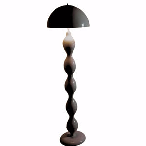 Luminária de Chão Cogumelo Moderno Minimalista Scandi preto