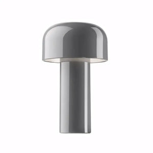Luminária de Mesa Abajur Touch Moderno Minimalista Bellhop Cinza