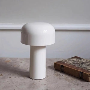 Luminária de Mesa Abajur Touch Moderno Minimalista Bellhop branco