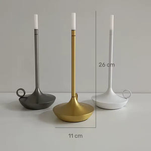 luminária de mesa led, luminária portátil sem fio, abajur sem fio recarregável, luminária recarregável mesa posta, luz decorativa jantar, luminária de toque dimerizável, abajur metálico elegante, luminária minimalista wick, luminária estilo vela moderna, luminária wick, luminária de mesa wick, luminária portátil wick