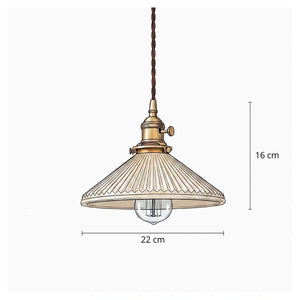 Medidas da Luminária Pendente Kiyo com 22 cm de diâmetro, 16 cm de altura e cabo ajustável de 150 cm