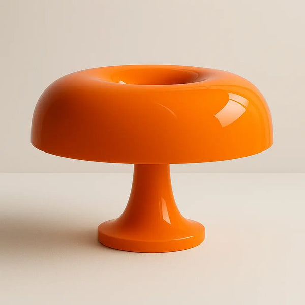 Abajur Cogumelo Laranja Sem Fio Touch Radiant