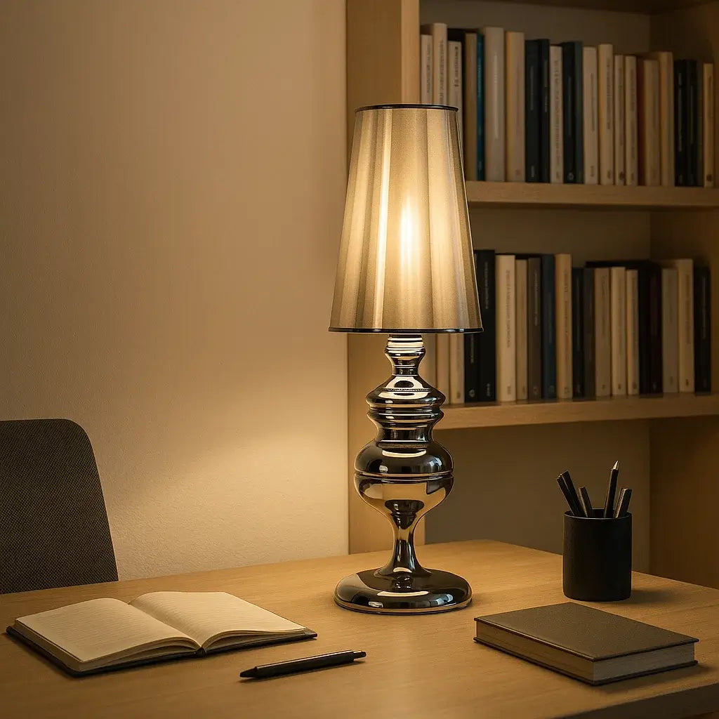 abajur branco, abajur dourado, abajur grande, Abajur Grande Moderno Minimalista Radiant, Abajur Preto, abajur prata, abajur moderno, abajur minimalista