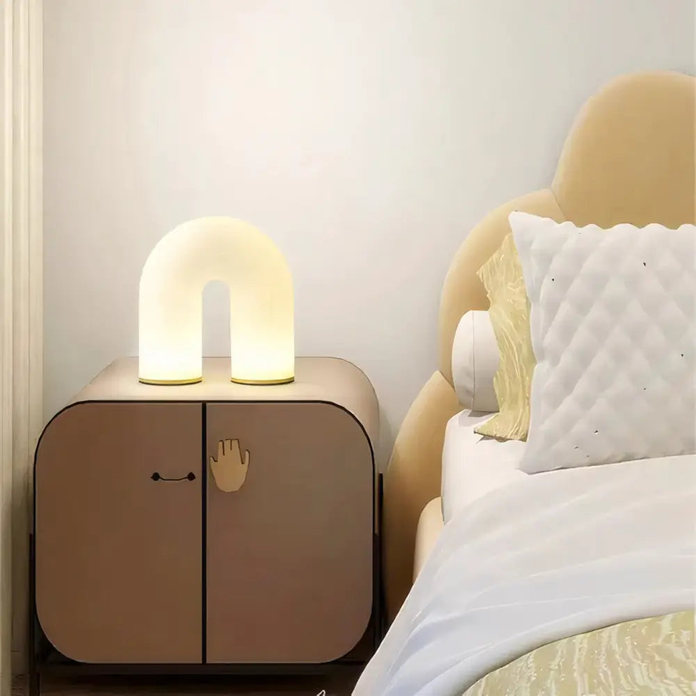 Abajur Branco Moderno Minimalista Radiant 