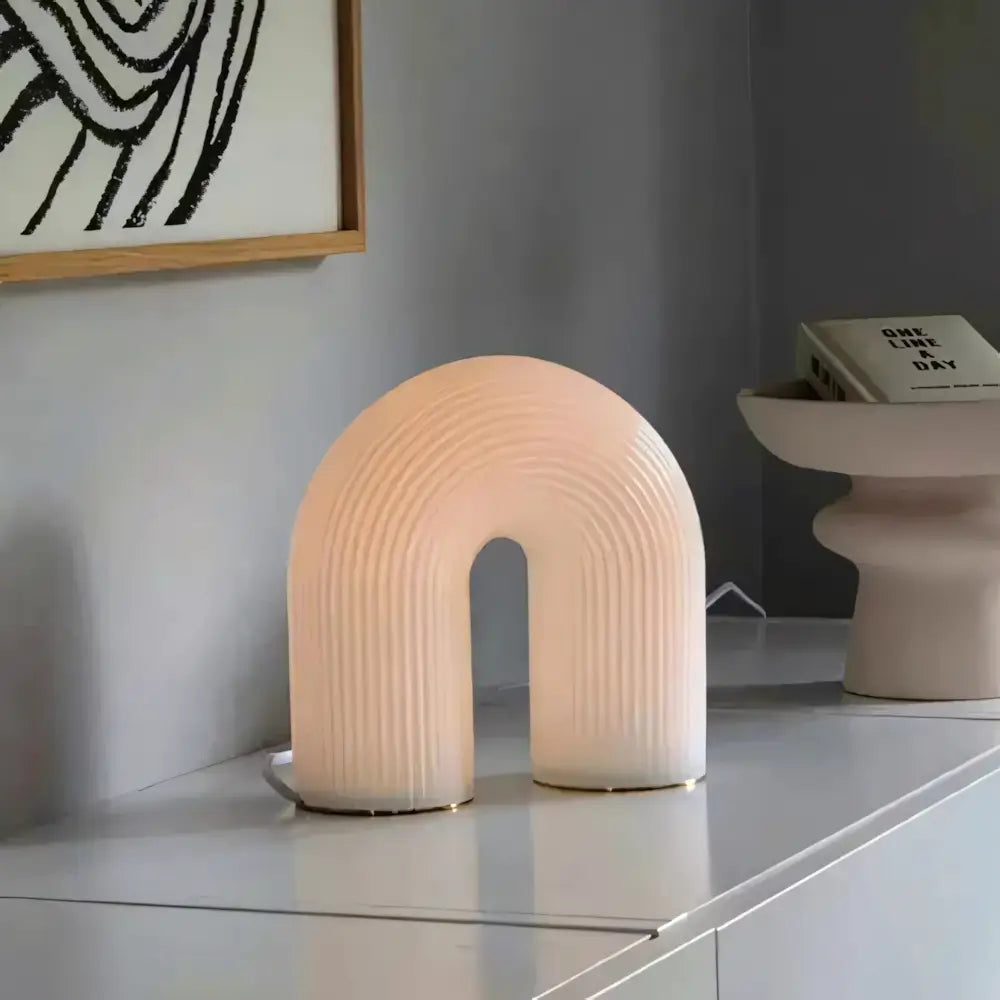 Abajur Branco Moderno Minimalista Radiant 