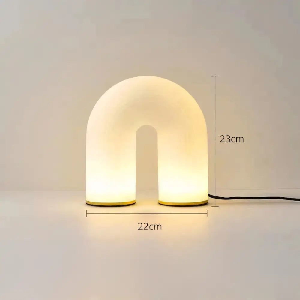 Abajur Branco Moderno Minimalista Radiant 