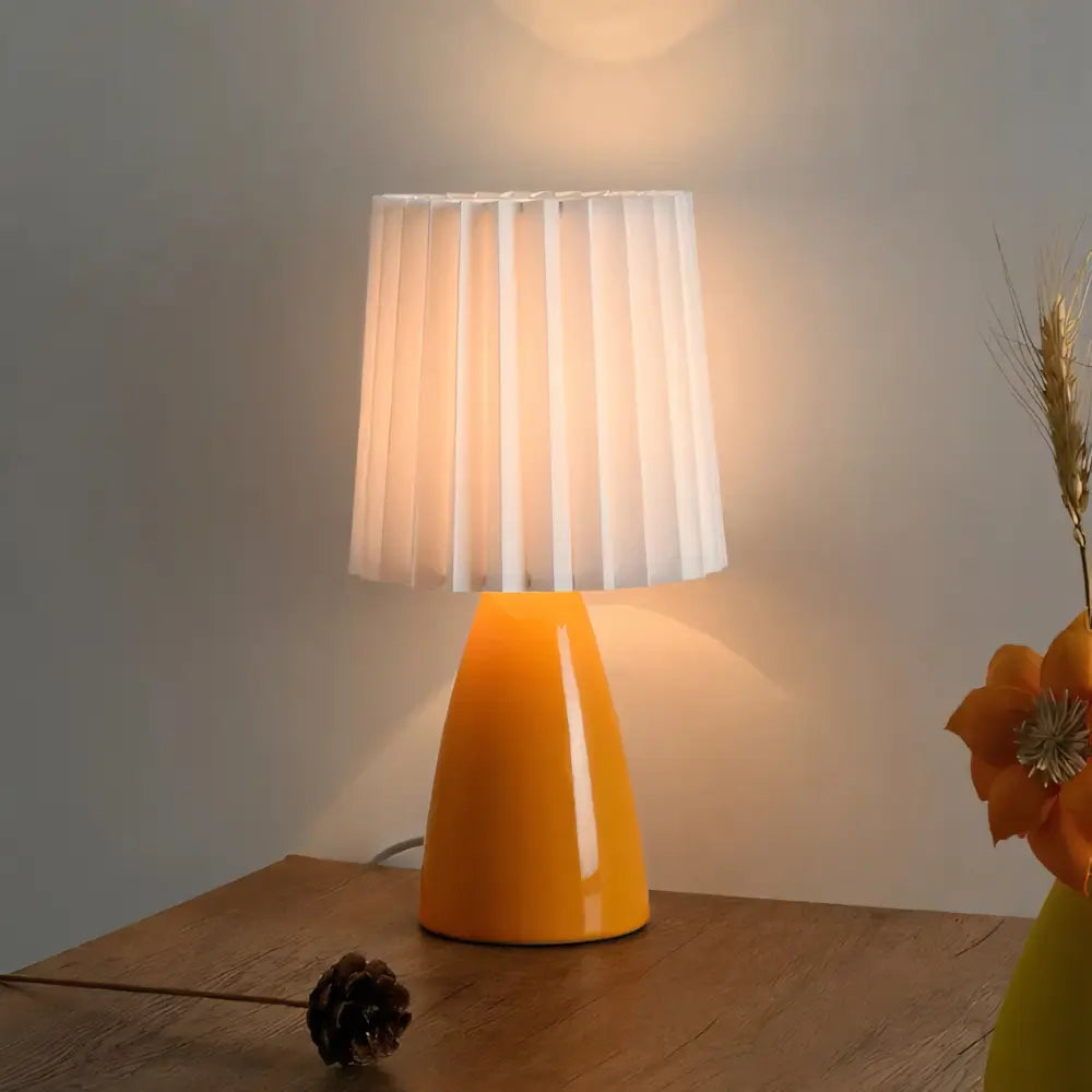 Abajur de Cerâmica Colorido Radiant Laranja