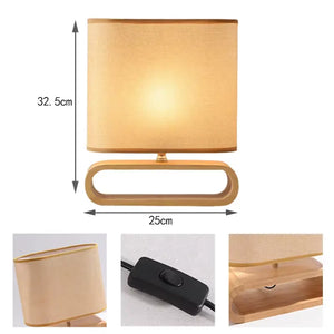 abajur rústico, abajur quadrado, abajur moderno, Abajur Linho, Abajur de Madeira Rústica e Linho Bivolt Radiant, abajur de madeira, abajur de cabeceira