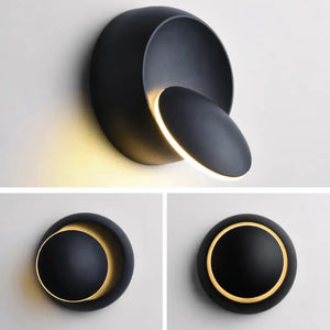 Arandela Articulável Eclipse Redonda Radiant preto