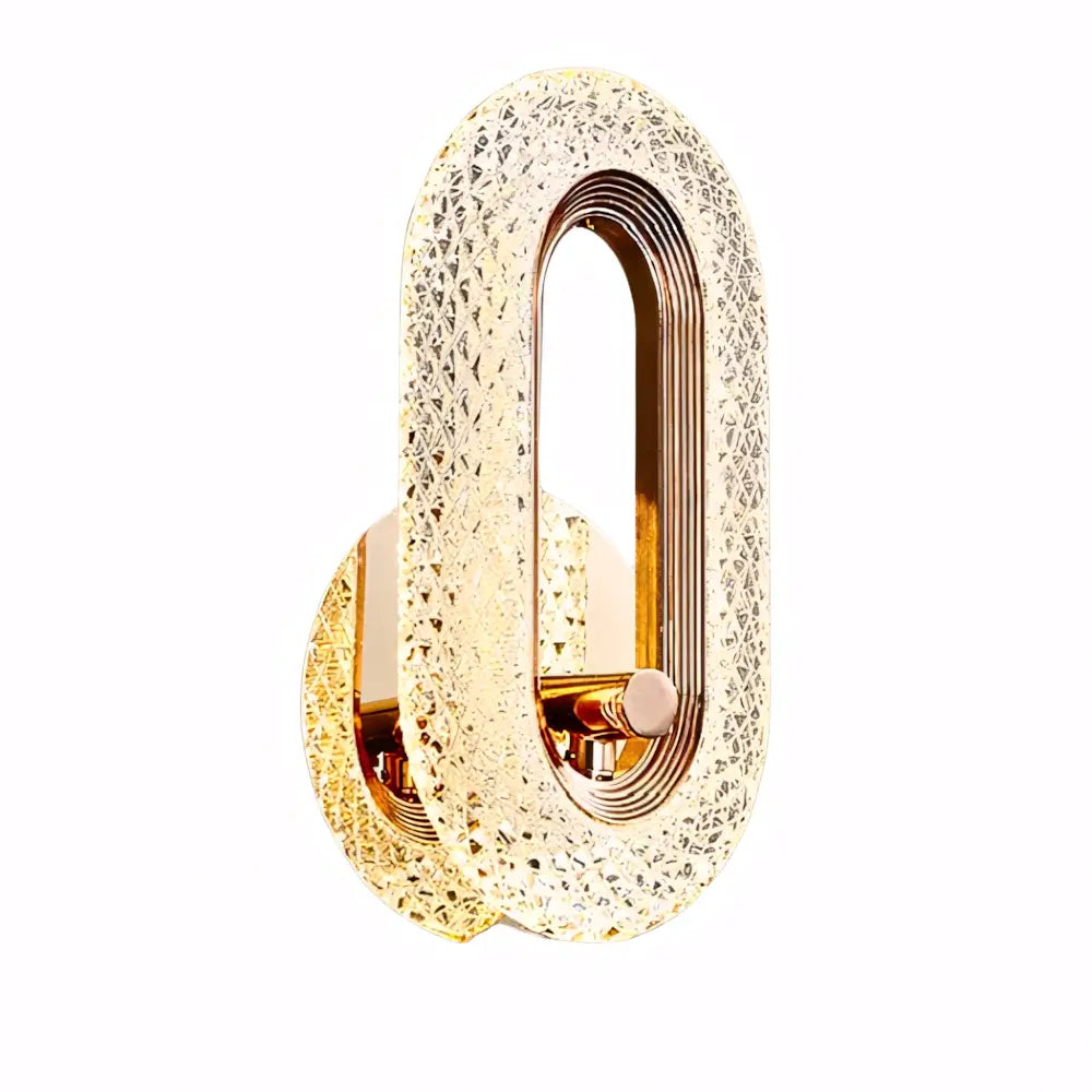 Arandela Dourada Cristal Moderna Radiant 