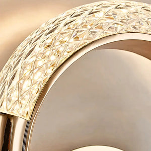 Arandela Dourada Cristal Moderna Radiant 