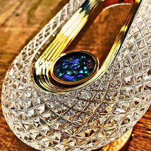 Arandela Dourada Cristal Moderna Radiant 