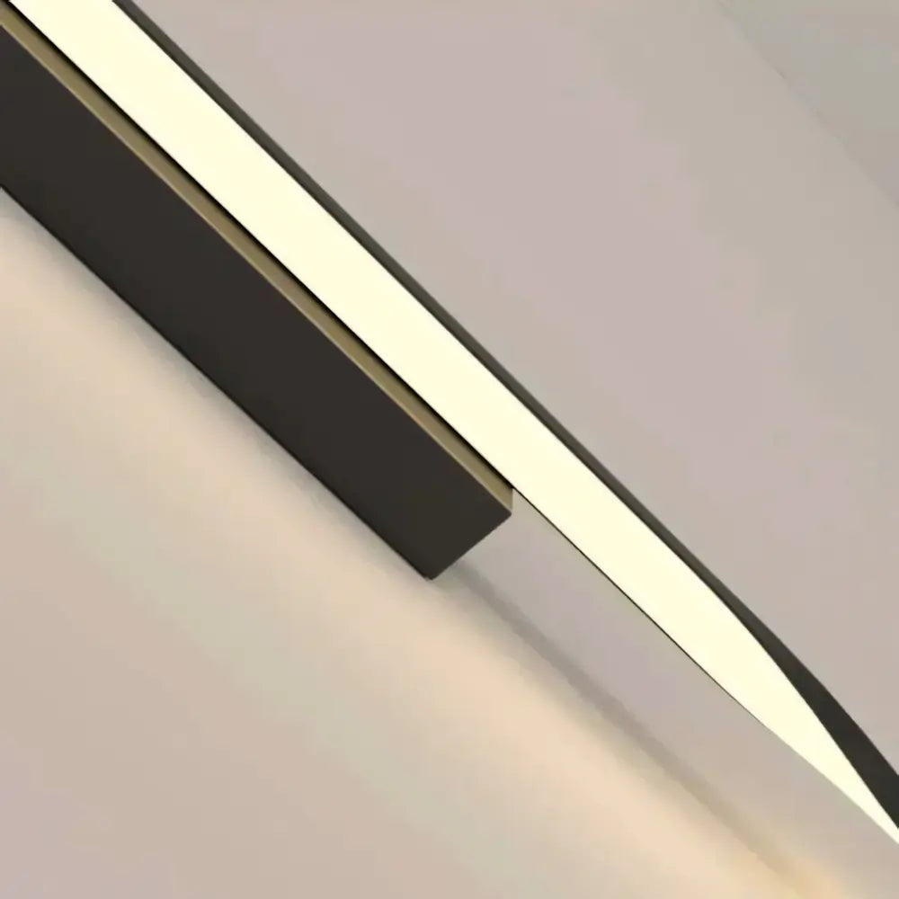 Arandela Preta Linear Dupla Radiant led