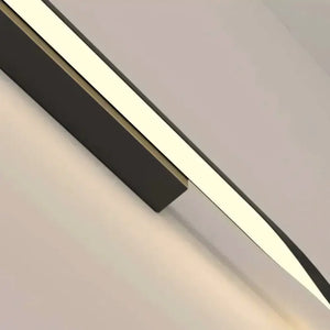 Arandela Preta Linear Dupla Radiant led