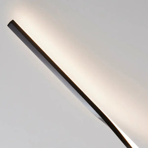 Arandela Preta Linear Dupla Radiant led