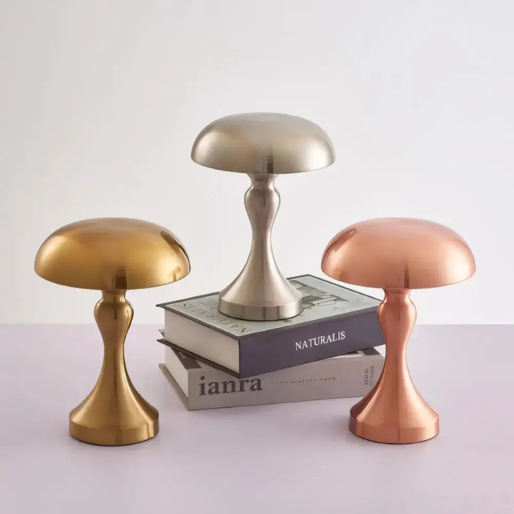 Luminária Abajur Cogumelo Sem Fio Touch Radiant 