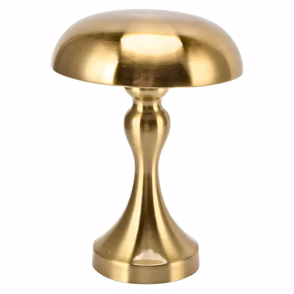 Luminária Abajur Cogumelo Sem Fio Touch Radiant dourado