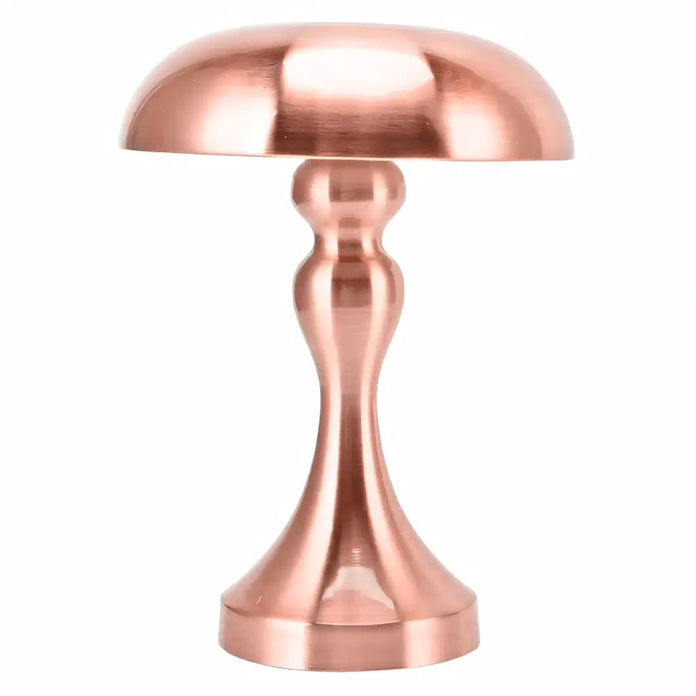 Luminária Abajur Cogumelo Sem Fio Touch Radiant ouro rosa