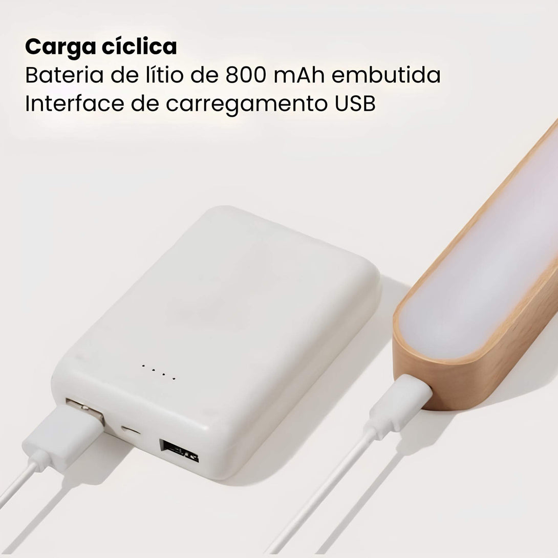 Luminária Magnética Sem Fio Espelho Banheiro