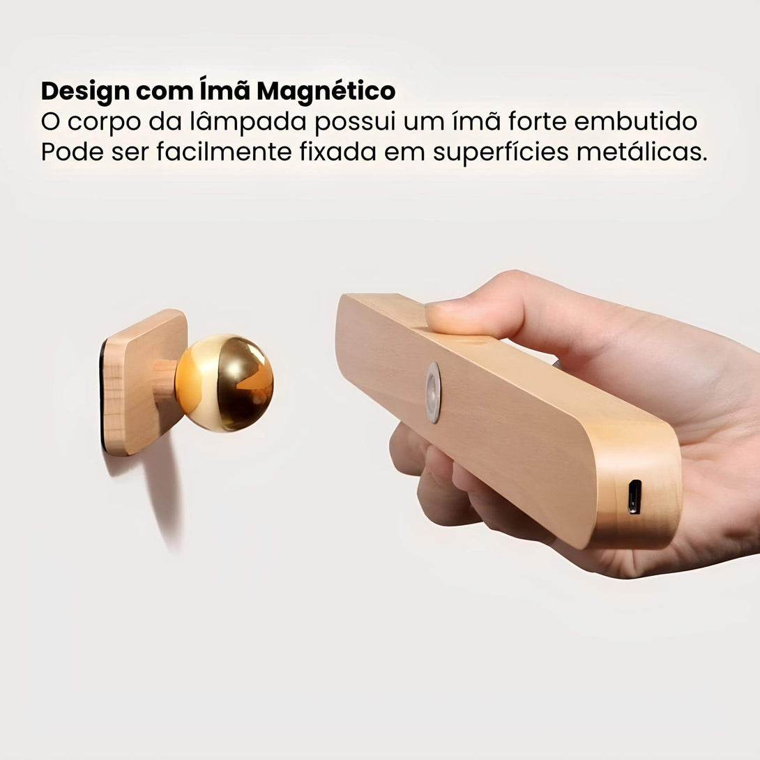 Luminária Magnética Sem Fio Espelho Banheiro