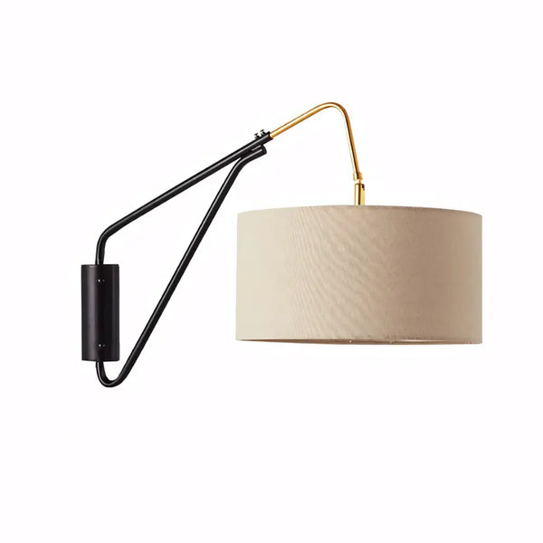 Luminaria Arandela Abajur Moderna Minimalista Linho Radiant Creme