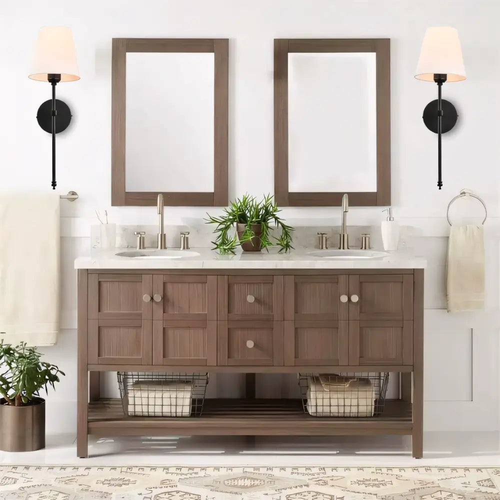 Luminaria Arandela Abajur Retro Metal e Linho Radiant