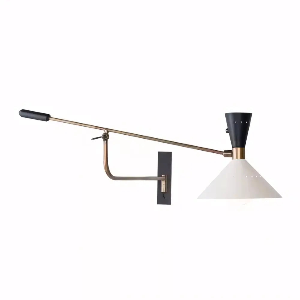 Luminaria Arandela Articulada Branca Minimalista Radiant