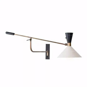 Luminaria Arandela Articulada Branca Minimalista Radiant